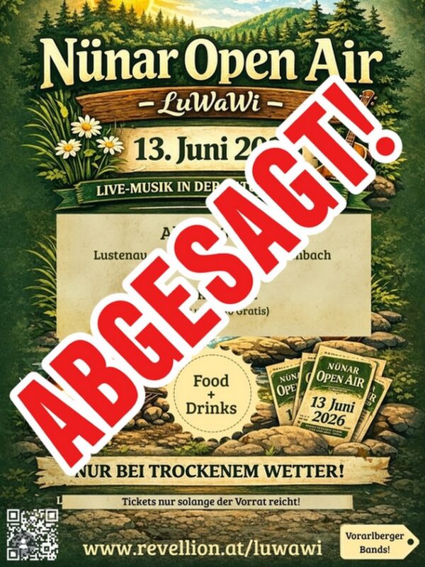 Hallo - leider wurde das Open Air abgesagt 🙃 Karten werden natürlich rückerstattet.